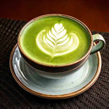 抹茶ラテの写真