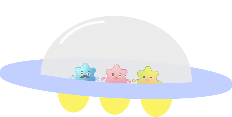 父さん家族が乗るUFO