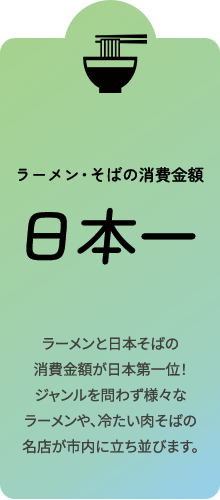 麺類消費日本一