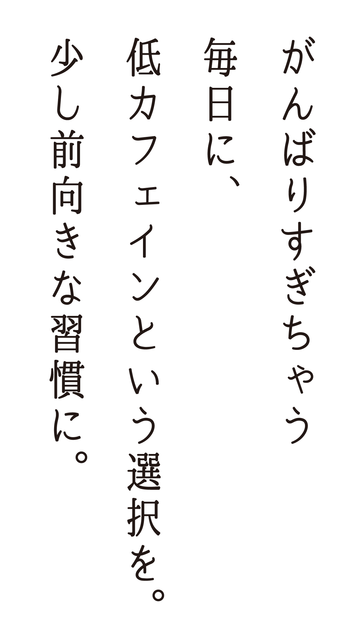 頑張りすぎちゃう毎日の文字