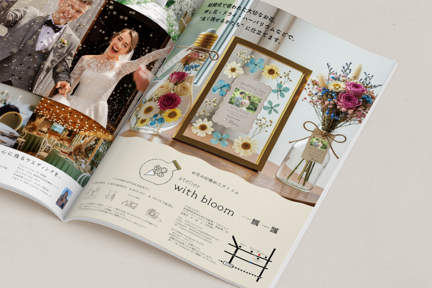 雑誌広告の写真