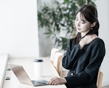 仕事に集中できない様子