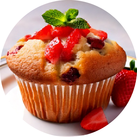 ストロベリー・マフィンの写真