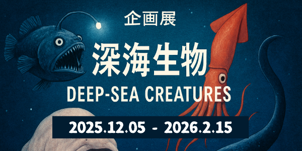 深海生物展のバナー