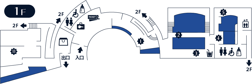 1階のフロアマップ