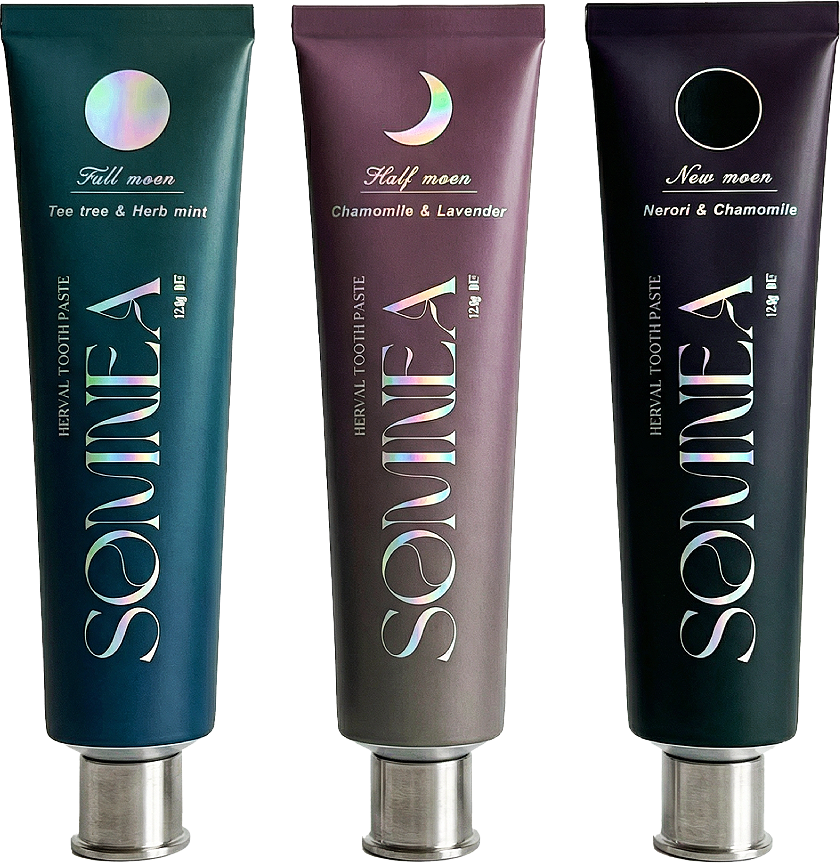 SOMNEA toothpaste lineup
