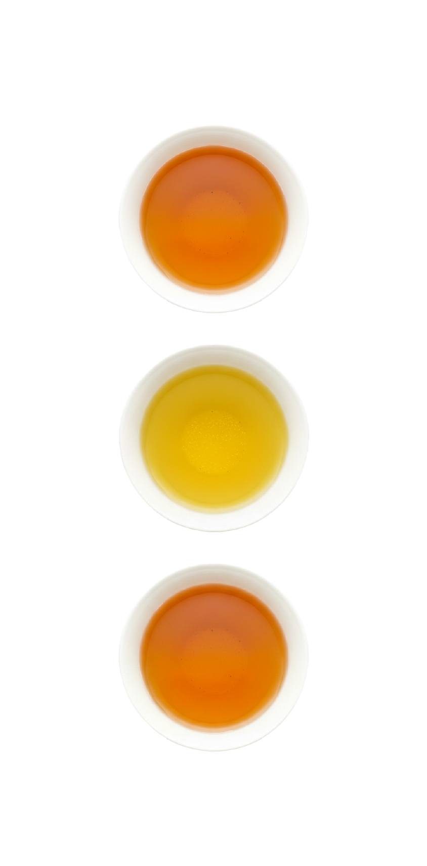 お飲みいただくお茶３種